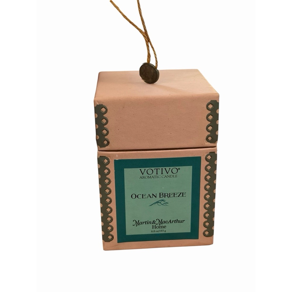 Votivo Ocean Breeze Limited Ed. Aromatic Candle 6.8oz 50-60 Hours Wax Jar New